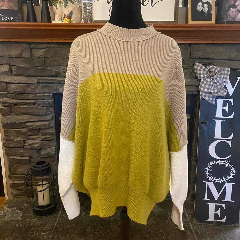 Free People Oversized Easy Street Sweater